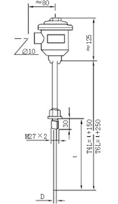 固定螺紋式鎧裝熱電阻